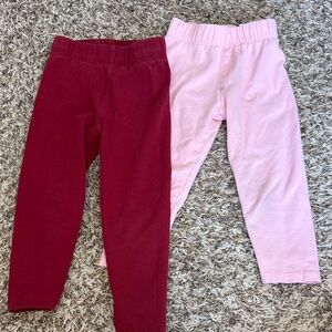 dip Kids' Leggings in Pink and Red